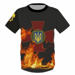 Детская 3D футболка Нацгвардія Вогонь