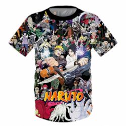 Дитяча 3D футболка Наруто Герої - PrintSalon
