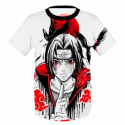 Детская 3D футболка Naruto Itachi Uchiha Art - PrintSalon