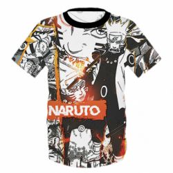 Детская 3D футболка Naruto manga - PrintSalon