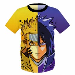 Дитяча 3D футболка Naruto Vs Sasuke