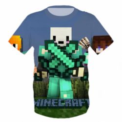 Детская 3D футболка Novaskin Minecraft - PrintSalon