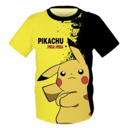 Детская 3D футболка Pikachu Pika Pika - PrintSalon