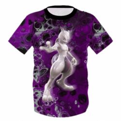 Детская 3D футболка Powerful Mewtwo - PrintSalon