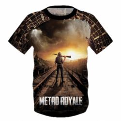Детская 3D футболка Pubg Metro Royale - PrintSalon