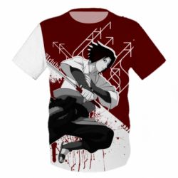 Детская 3D футболка Sasuke Uchiha - PrintSalon