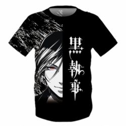 Дитяча 3D футболка Себастьян Темний Дворецький - PrintSalon