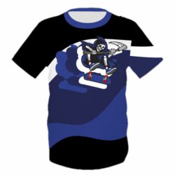 Дитяча 3D футболка Skater death - PrintSalon