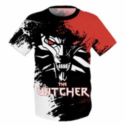 Детская 3D футболка The Witcher Spray Art - PrintSalon
