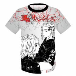Дитяча 3D футболка Tokyo Revengers Mikey And Draken - PrintSalon