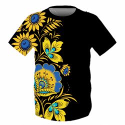 Дитяча 3D футболка Україна! Петриківський розпис - PrintSalon