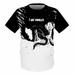 Дитяча 3D футболка VENOM I want chocolate - PrintSalon