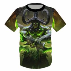 Дитяча 3D футболка World Of Warcfart Illidan - PrintSalon