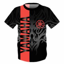 Детская 3D футболка Yamaha Red And Black - PrintSalon