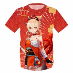 Детская 3D футболка Yoimiya Genshin Impact