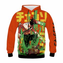 Дитяче 3D худі Человек Бензопила - PrintSalon