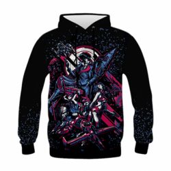 Дитяче 3D худі Cowboy Bebop team - PrintSalon