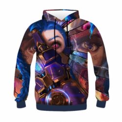 Дитяче 3D худі Madness of Jinx - PrintSalon