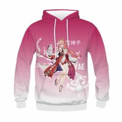 Дитяче 3D худі Mischievous Yae Miko