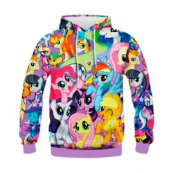 Дитяче 3D худі My Little Pony.
