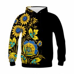 Дитяче 3D худі Україна! Петриківський розпис - PrintSalon