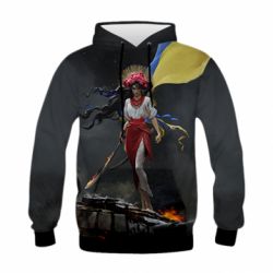 Дитяче 3D худі Українка захисниця