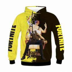 Детское 3D худи A Boy And His Cat - PrintSalon