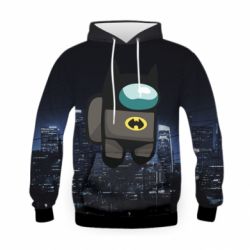 Детское 3D худи Among Us - Batman in the city - PrintSalon