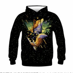 Дитяче 3D худі Art fox