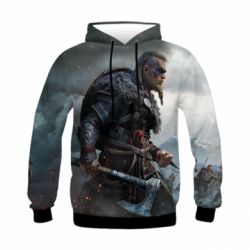 Детское 3D худи Assassin's Creed Valhalla - PrintSalon