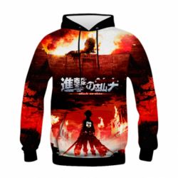 Детское 3D худи Attack of the Titans - PrintSalon