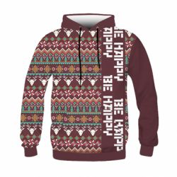 Детское 3D худи Be Happy - Deers Pattern-PrintSalon Детское 3D худи Be Happy - Deers Pattern
