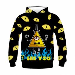 Дитяче 3D худі Bill Cipher