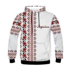 Дитяче 3D худі Black and Red Ukraine - PrintSalon