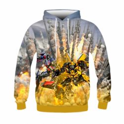 Дитяче 3D худі Bumblebee and Optimus Prime