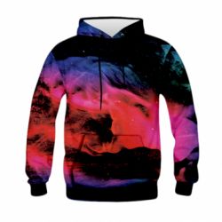 Дитяче 3D худі Colorful art