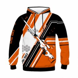 Дитяче 3D худі CS: GO AWP Asiimov Skin - PrintSalon