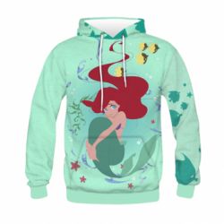 Дитяче 3D худі Cute and shy Ariel