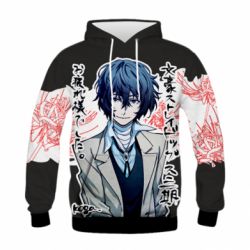 Детское 3D худи Dazai Osamu - PrintSalon