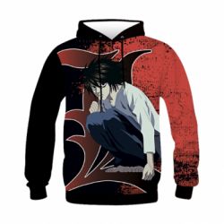 Детское 3D худи Death Note El - PrintSalon