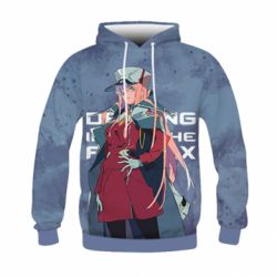 Детское 3D худи DITF Zero Two Art - PrintSalon
