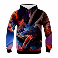 Дитяче 3D худі Dragon Kaido - PrintSalon