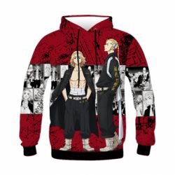 Дитяче 3D худі Draken And Mikey Tokyo Revengers - PrintSalon