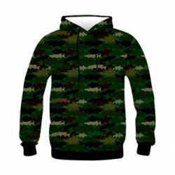 Дитяче 3D худі Fisherman Camouflage