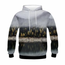 Детское 3D худи Forest by the lake - PrintSalon