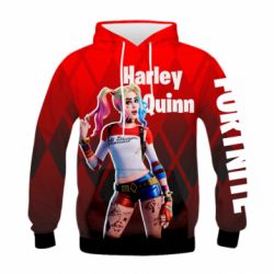 Дитяче 3D худі Fortnite Harley Quinn - PrintSalon