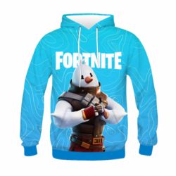 Детское 3D худи Fortnite Snowman - PrintSalon