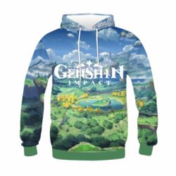 Дитяче 3D худі Genshin Impact World - PrintSalon