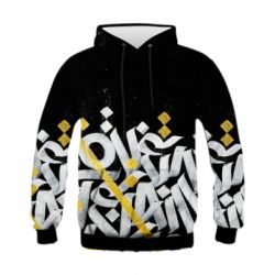 Дитяче 3D худі Графіті