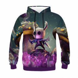 Дитяче 3D худі Hollow Knight in the Crystal cave - PrintSalon